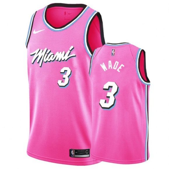 miami heat pink jersey wade
